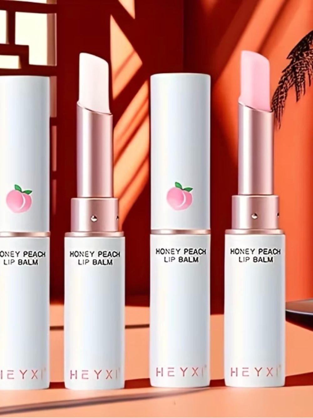 Honey Peach Lip Balm — Pink Peach Hydrating Lip Care set (2)